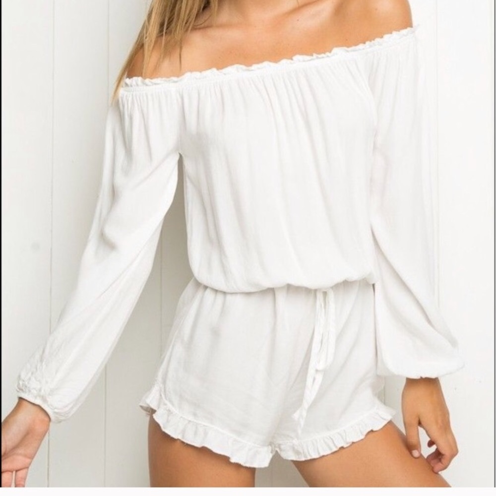 white brandy melville romper!